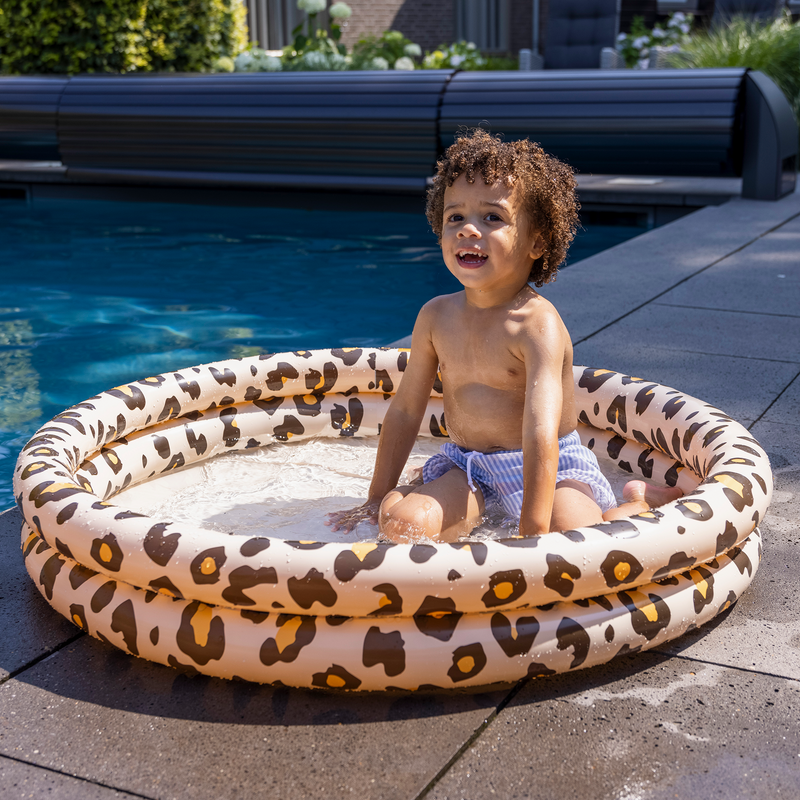 Aufblasbare Pool 100 cm Pantherdruck Beige