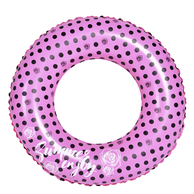 Swimming ring 90 cm purple with dots