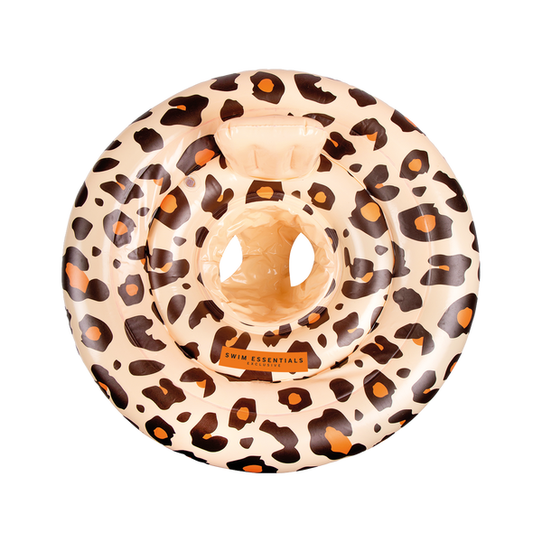 Baby float Panther print Beige