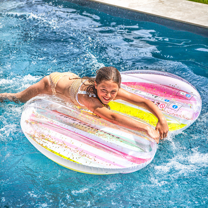 Luxury Heart-shaped air mattress Rainbow