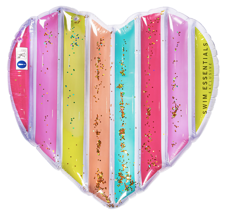 Luxury Heart-shaped air mattress Rainbow