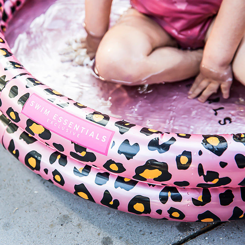 Zwembad 60 cm Panterprint Rosé goud