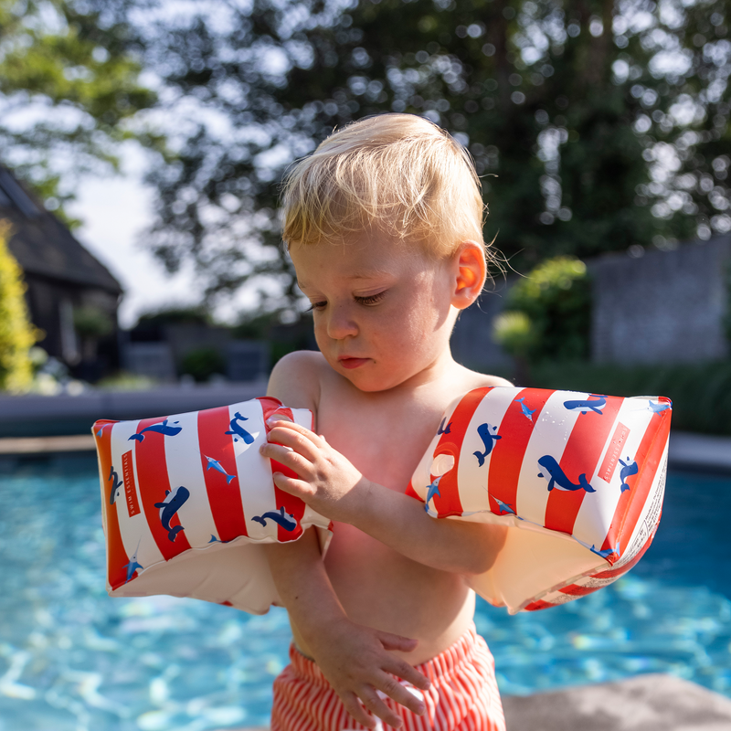 Swim bands 0-2 years Whale striped